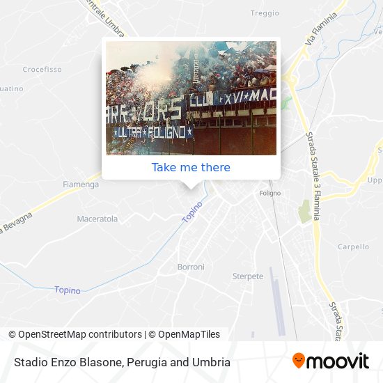 Stadio Enzo Blasone map