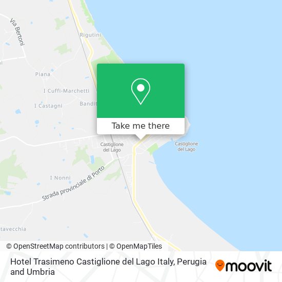 Hotel Trasimeno Castiglione del Lago Italy map