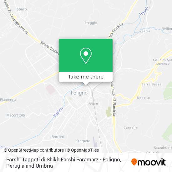 Farshi Tappeti di Shikh Farshi Faramarz - Foligno map