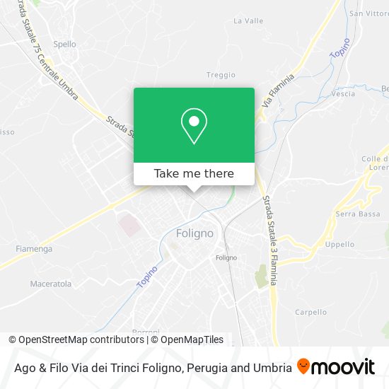 Ago & Filo Via dei Trinci Foligno map