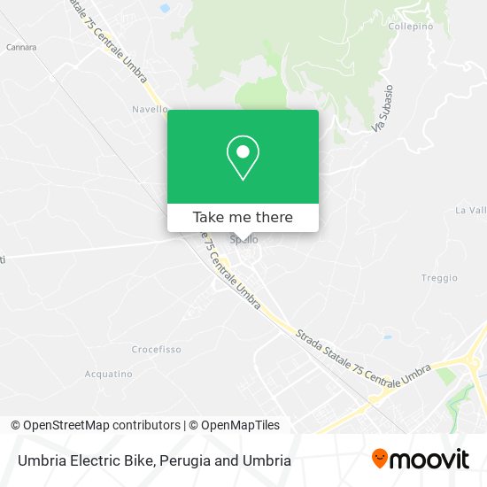 Umbria Electric Bike map