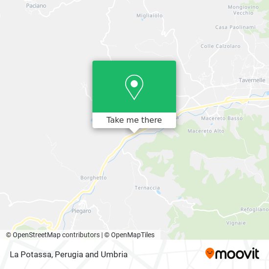 La Potassa map