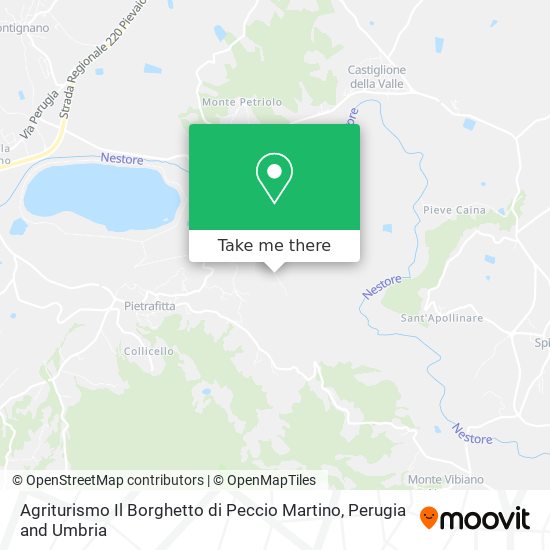 Agriturismo Il Borghetto di Peccio Martino map