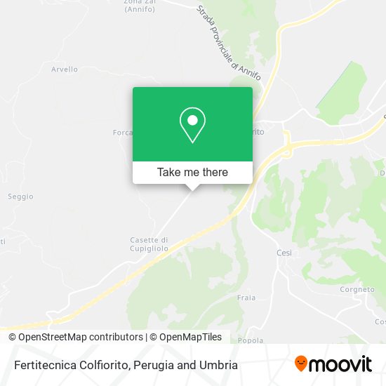 Fertitecnica Colfiorito map