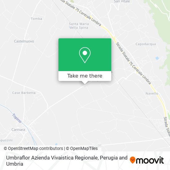 Umbraflor Azienda Vivaistica Regionale map
