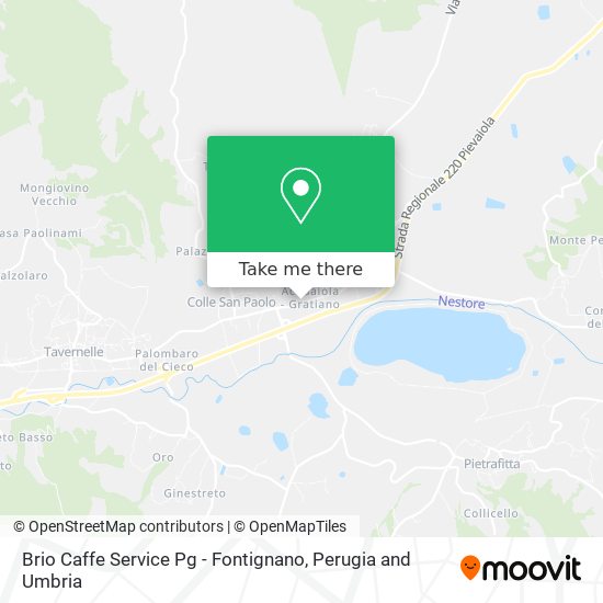 Brio Caffe Service Pg - Fontignano map