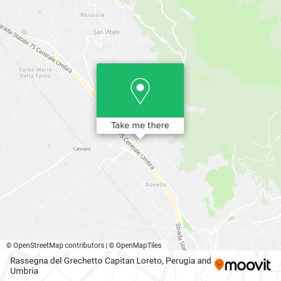 Rassegna del Grechetto Capitan Loreto map