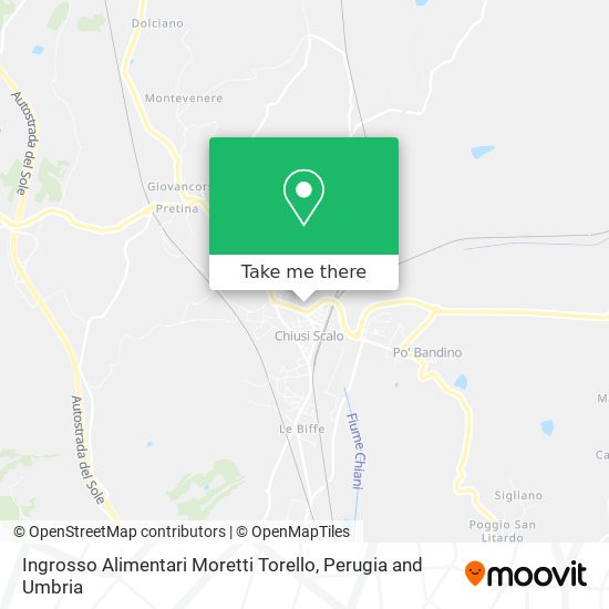 Ingrosso Alimentari Moretti Torello map