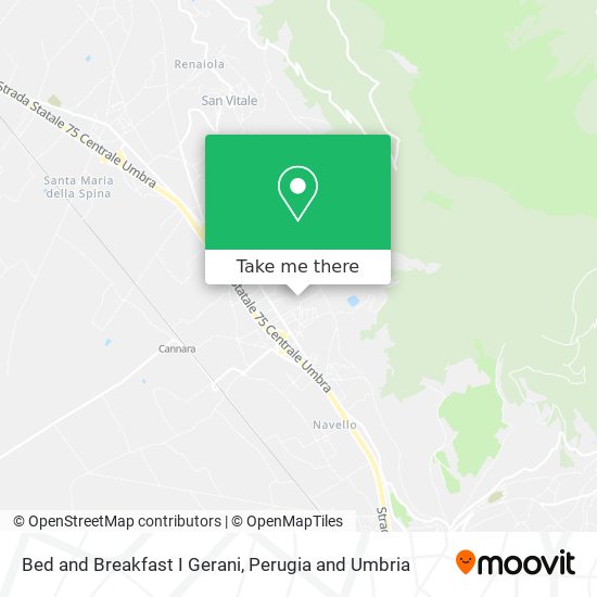 Bed and Breakfast I Gerani map