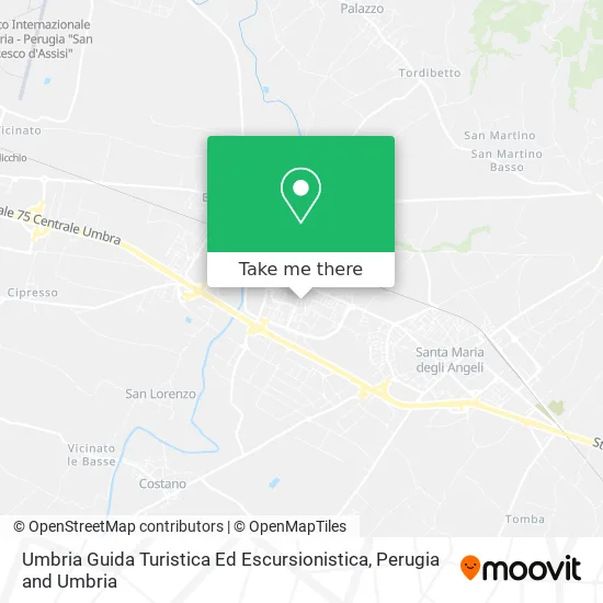 Umbria Tourist and Hiking Guide map