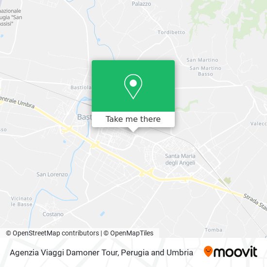 Agenzia Viaggi Damoner Tour map
