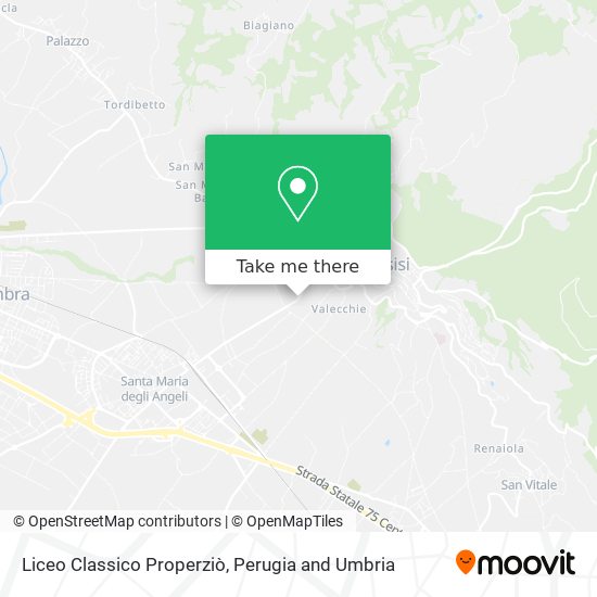 Liceo Classico Properziò map
