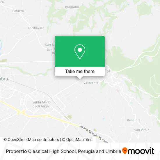 Properziò Classical High School map