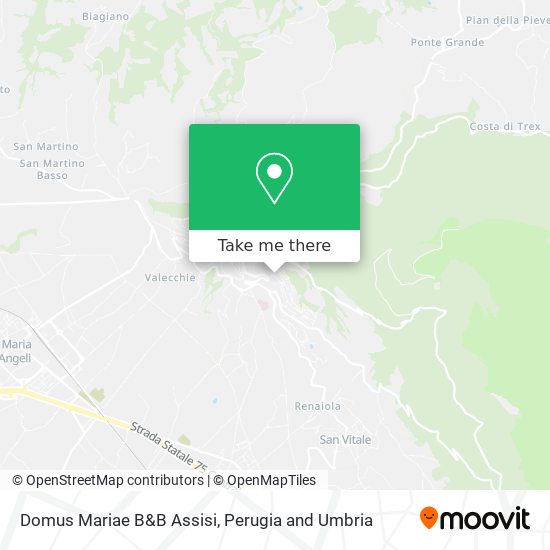 Domus Mariae B&B Assisi map
