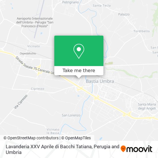 Lavanderia XXV Aprile di Bacchi Tatiana map