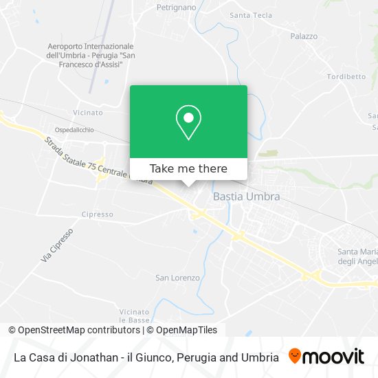 La Casa di Jonathan - il Giunco map