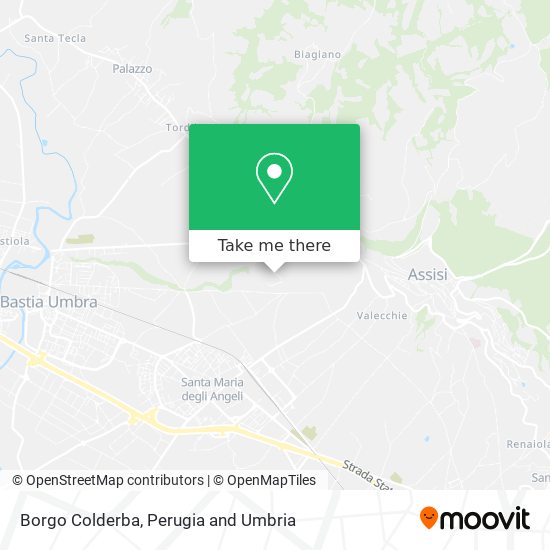 Borgo Colderba map