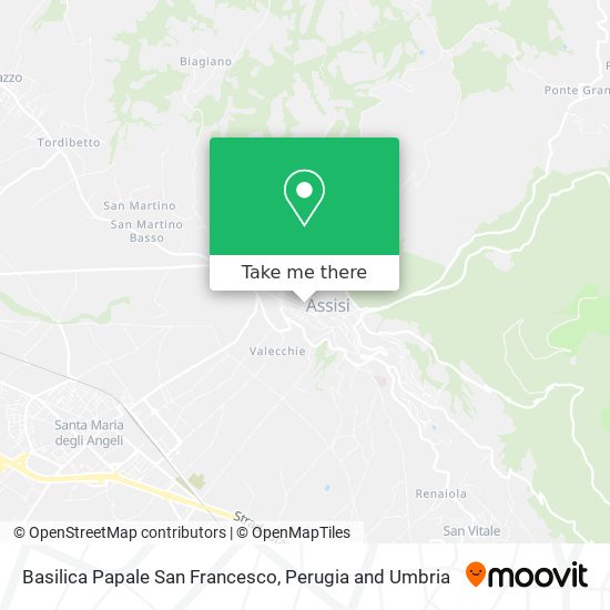 Basilica Papale San Francesco map