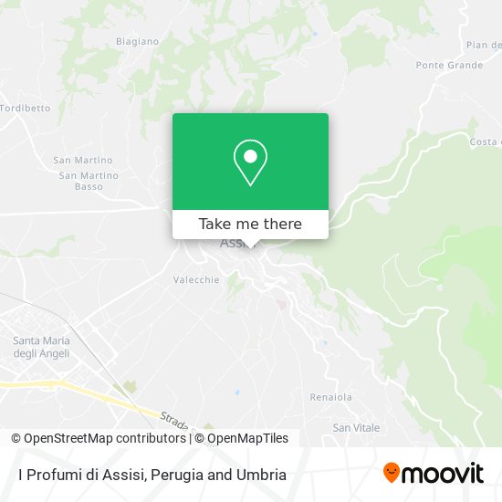 I Profumi di Assisi map