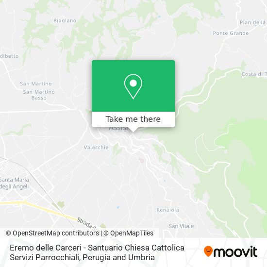 Eremo delle Carceri - Santuario Chiesa Cattolica Servizi Parrocchiali map