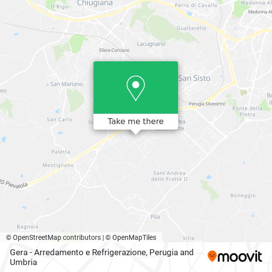 Gera - Arredamento e Refrigerazione map