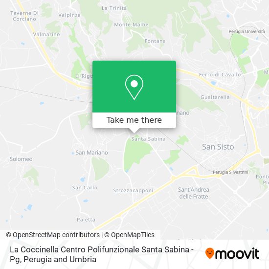 La Coccinella Centro Polifunzionale Santa Sabina - Pg map