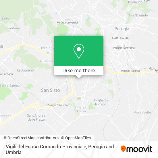 Vigili del Fuoco Comando Provinciale map