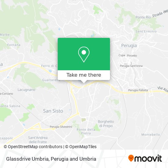 Glassdrive Umbria map