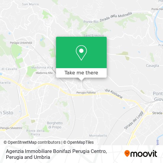 Agenzia Immobiliare Bonifazi Perugia Centro map