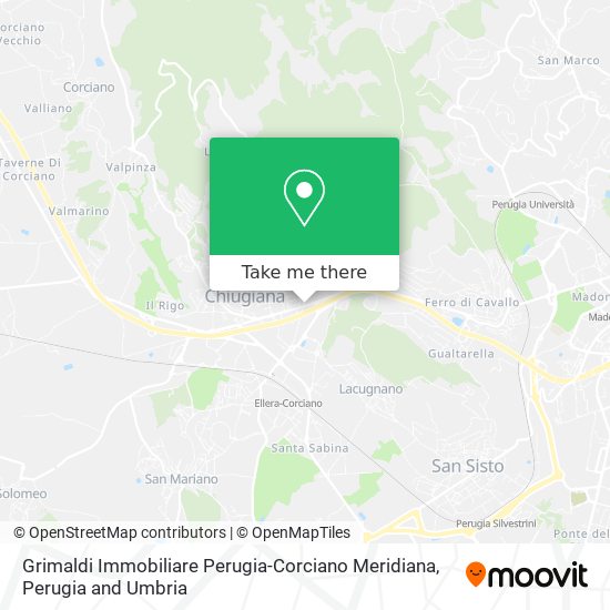 Grimaldi Immobiliare Perugia-Corciano Meridiana map