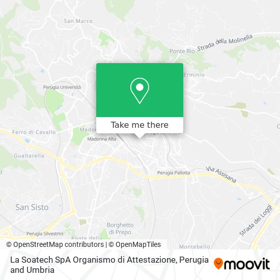 La Soatech SpA Organismo di Attestazione map