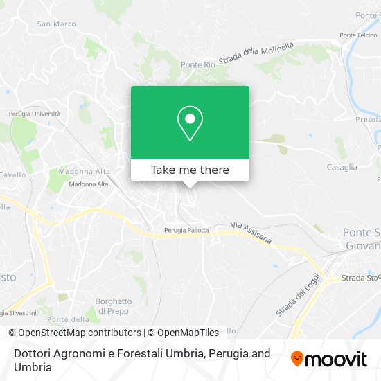 Dottori Agronomi e Forestali Umbria map