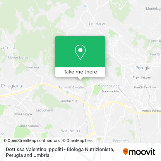 Dott.ssa Valentina Ippoliti - Biologa Nutrizionista map