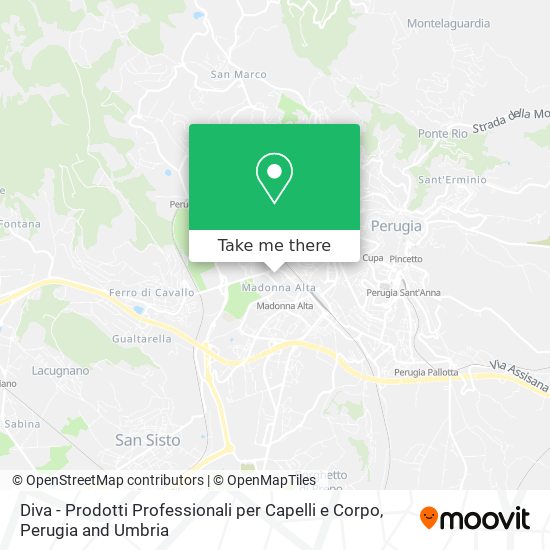 Diva - Prodotti Professionali per Capelli e Corpo map