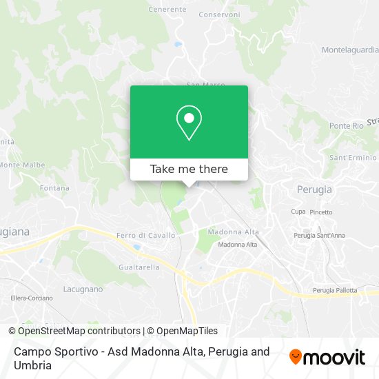 Campo Sportivo - Asd Madonna Alta map