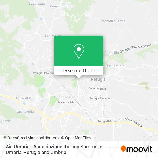 Ais Umbria - Associazione Italiana Sommelier Umbria map