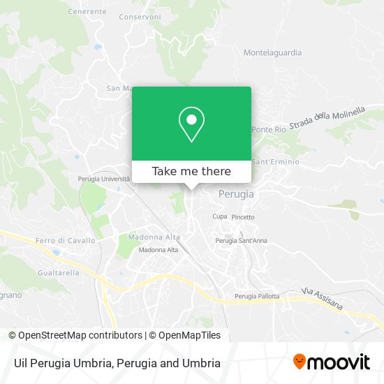 Uil Perugia Umbria map