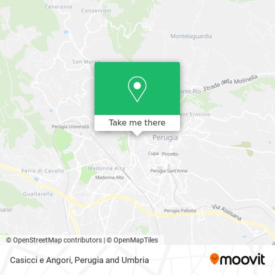 Casicci e Angori map