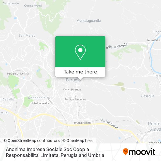 Anonima Impresa Sociale Soc Coop a Responsabilita' Limitata map