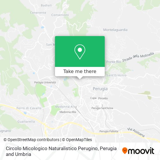 Circolo Micologico Naturalistico Perugino map