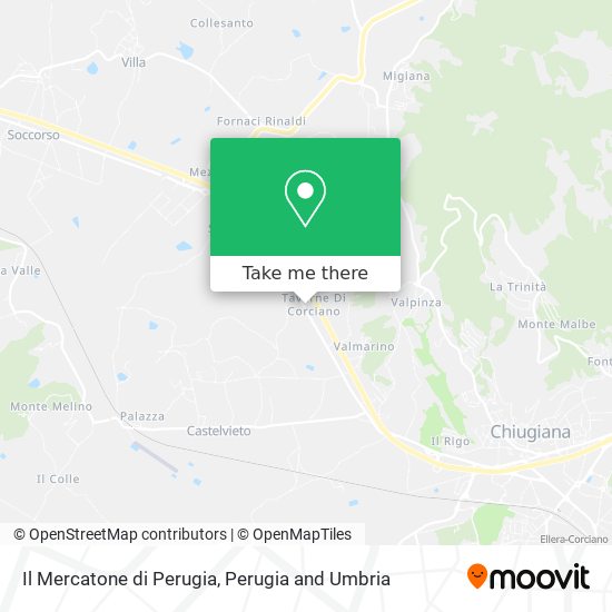 Il Mercatone di Perugia map