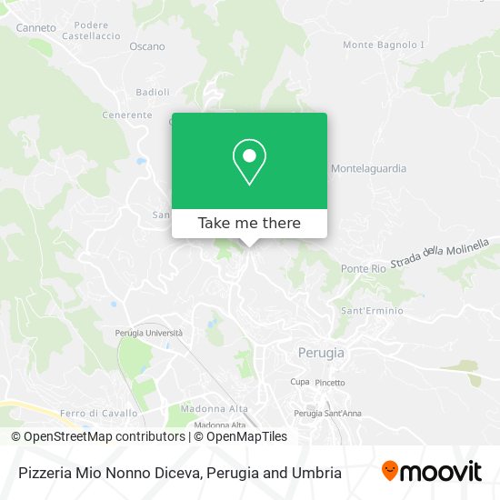 Pizzeria Mio Nonno Diceva map