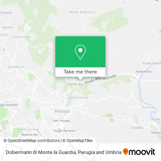 Dobermann di Monte la Guardia map