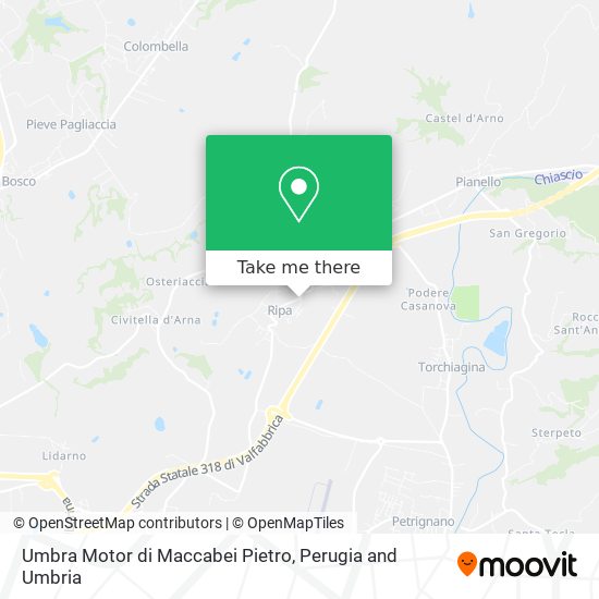 Umbra Motor di Maccabei Pietro map