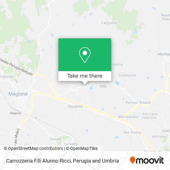Carrozzeria F.lli Alunno Ricci map