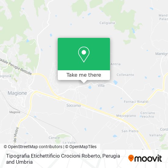 Tipografia Etichettificio Crocioni Roberto map