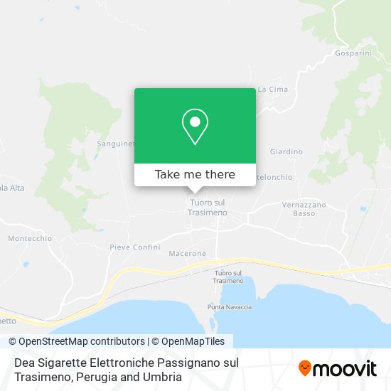 Dea Sigarette Elettroniche Passignano sul Trasimeno map