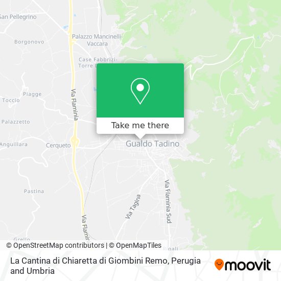 La Cantina di Chiaretta di Giombini Remo map