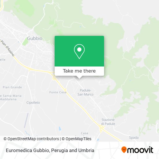 Euromedica Gubbio map