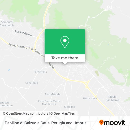 Papillon di Calzuola Catia map